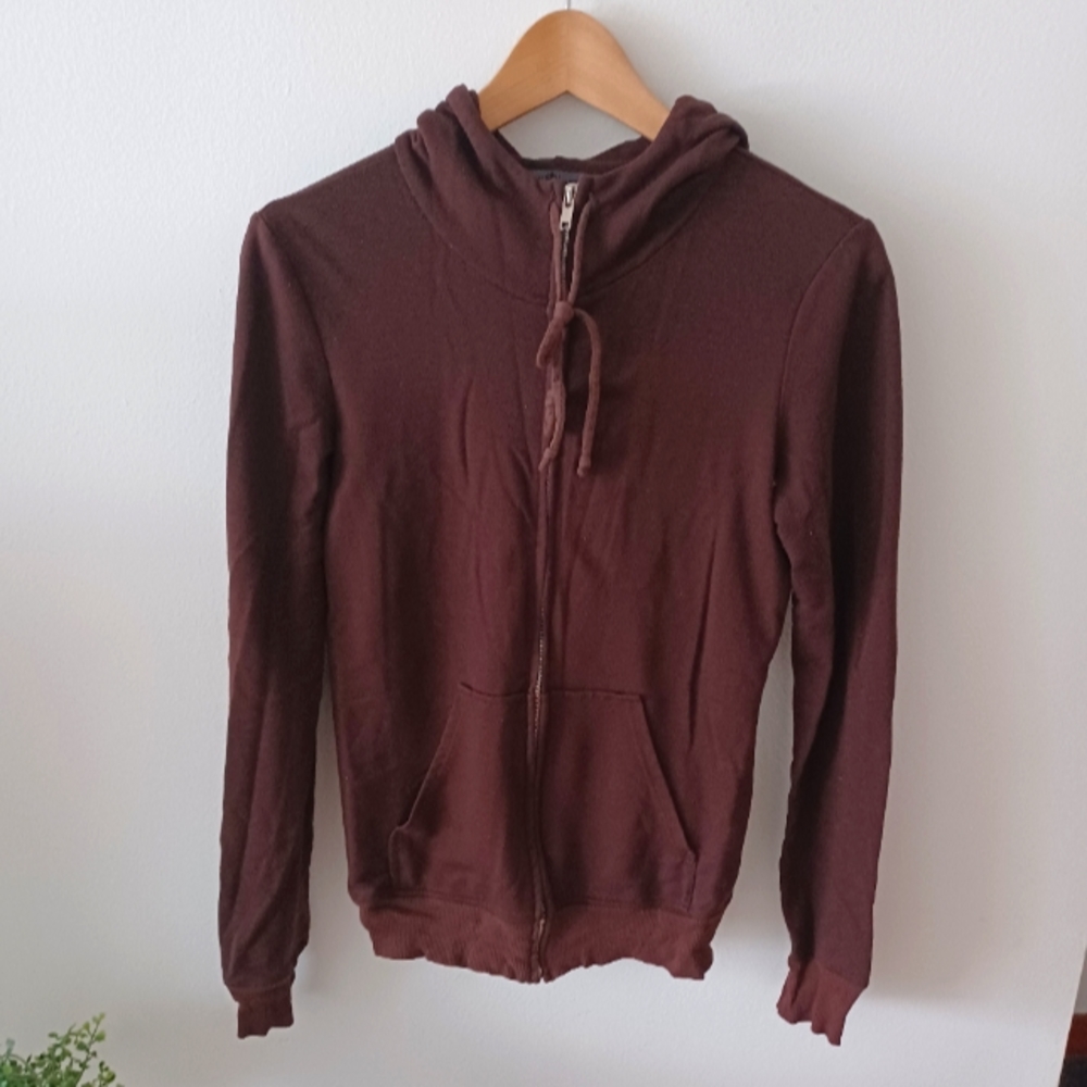 FREE w/$20 Purchase; Brown Zip Up Hoodie
